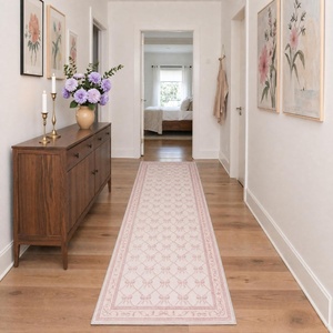 GENIMO Area Rugs 6X9 for Living Room Bedroom, Machine Washable Non Slip Flower Bow Rug, Low Pile Soft Cute Floral Rug for Dining Room Girls Room Nursery Room and Playroom, Pink Bow(Pink Bow)