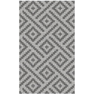 GENIMO Outdoor Rug for Patio Clearance, 5’x8′ Reversible Plastic Straw Rugs, Lightweight Waterproof RV Camping Mat for Camper, Balcony, Deck, Backyard, Picnic, BlackBrown(Cloud & Grey)