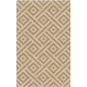 GENIMO Outdoor Rug for Patio Clearance, 5’x8′ Reversible Plastic Straw Rugs, Lightweight Waterproof RV Camping Mat for Camper, Balcony, Deck, Backyard, Picnic, BlackBrown(Oat & Beige)