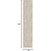 GENIMO 2×10 Washable Runner Rug Non Slip for Hallway, Ivory Taupe | Vintage Floral Kitchen Runner, Stain Resistant, Low Pile and Lightweight for Entryway, Bedroom, Bathroom and Laundry Room