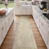 GENIMO 2×10 Washable Runner Rug Non Slip for Hallway, Ivory Taupe | Vintage Floral Kitchen Runner, Stain Resistant, Low Pile and Lightweight for Entryway, Bedroom, Bathroom and Laundry Room
