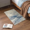 GENIMO 2×3 Washable Entryway Rug Non Slip Indoor Door Mat Blue Ivory Pink | Vintage Floral Small Throw Rugs, Stain Resistant, Low Pile and Lightweight for Kitchen, Bathroom and Bedroom