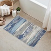 GENIMO 2×3 Washable Entryway Rug Non Slip Indoor Door Mat Navy Blue Ivory | Vintage Floral Small Throw Rugs, Stain Resistant, Low Pile and Lightweight for Kitchen, Bathroom and Bedroom