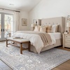 GENIMO 9×12 Area Rugs for Living Room, Machine Washable Non Slip Vintage Rugs, Low Pile Lightweight Chenille Print Rug for Bedroom, Dining Room, Home Office, Rustic Brown | Large Vintage Floral Rug, Stain Resistant, Low Pile and Lightweight for Bedroom, Dining Room and Home Office