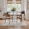 GENIMO 3×5 Washable Small Area Rug for Bedroom, Non Slip, Ivory Gray Tan | Vintage Floral Rug, Stain Resistant, Low Pile and Lightweight for Entryway, Kitchen, Bathroom and Office Chair Area
