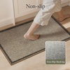 GENIMO Kitchen Rugs, Large Washable Non Slip Kitchen Mats for Floor | 48″x72″, Green vintage abstract rug, soft faux cashmere, low pile, easy-clean for laundry, entryway, sink, farmhouse(Beige Border)