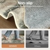 GENIMO Kitchen Rugs, Large Washable Non Slip Kitchen Mats for Floor | 48″x72″, Green vintage abstract rug, soft faux cashmere, low pile, easy-clean for laundry, entryway, sink, farmhouse(Sage Sand)