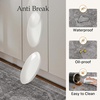 GENIMO Anti Fatigue Kitchen Mats for Floor 2PCS, Standing Rugs,Gold Black(Ash Gray)