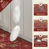 GENIMO Anti Fatigue Kitchen Mats for Floor 2PCS, Standing Rugs,Gold Black(Christmas Red)