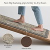 GENIMO Anti Fatigue Kitchen Mats for Floor 2PCS, Standing Rugs,Gold Black(Gold Midnight)