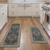 GENIMO Anti Fatigue Kitchen Mats for Floor 2PCS, Standing Rugs,Gold Black(Midnight Gold)