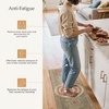 GENIMO Anti Fatigue Kitchen Mats for Floor 2PCS, Standing Rugs,Gold Black(Multi Color)