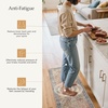 GENIMO Anti Fatigue Kitchen Mats for Floor 2PCS, Standing Rugs,Gold Black(Retrobrick)