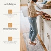 GENIMO Anti Fatigue Kitchen Mats for Floor 2PCS, Standing Rugs,Gold Black(Soft Rose Taupe)