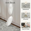 GENIMO Anti Fatigue Kitchen Mats for Floor 2PCS, Standing Rugs,Gold Black(Stone Gray)