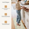 GENIMO Anti Fatigue Kitchen Mats for Floor 2PCS, Standing Rugs,Gold Black(Vintage Green)