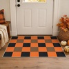 GENIMO 3×5 Outdoor Rug, Washable for Porch and Entryway, Sage Green(Black Pumpkin)