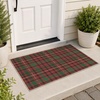 GENIMO 3×5 Outdoor Rug, Washable for Porch and Entryway, Sage Green(Brick Olive)