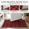 GENIMO 3×5 Outdoor Rug, Washable for Porch and Entryway, Sage Green(Classic Red)