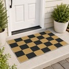 GENIMO 3×5 Outdoor Rug, Washable for Porch and Entryway, Sage Green(Light Khaki)