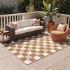 GENIMO 3×5 Outdoor Rug, Washable for Porch and Entryway, Sage Green(Pumpkin)