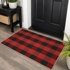 GENIMO 3×5 Outdoor Rug, Washable for Porch and Entryway, Sage Green(Rustic Black)