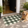 GENIMO 3×5 Outdoor Rug, Washable for Porch and Entryway, Sage Green(Sage Green)