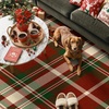 GENIMO 6×9 Christmas Washable Area Rug for Living Room Ivy Red Plaid(Ivy Red Plaid)