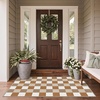 GENIMO 3×5 Outdoor Rug, Washable for Porch and Entryway, Sage Green(Pumpkin)